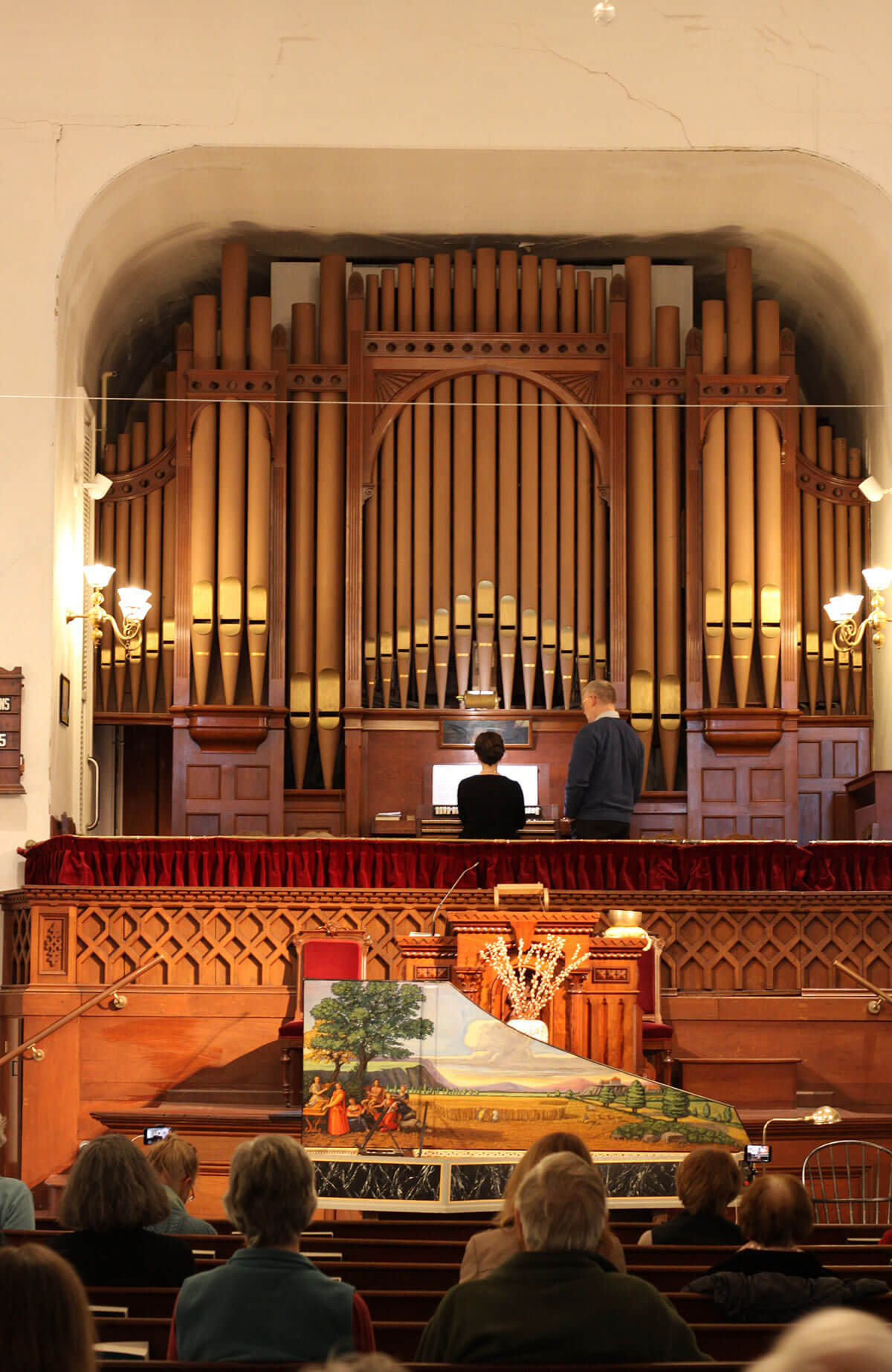 Mary Jodice at the organ