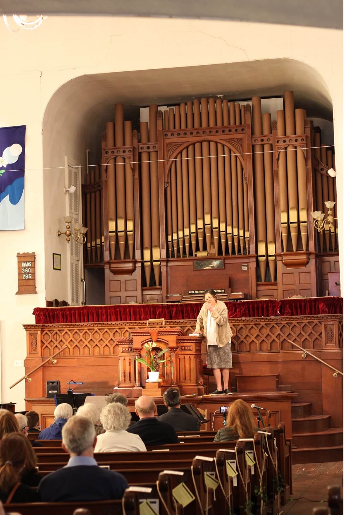 Storyteller Judith Black acts out a dramatic remembrance account of the Holocaust